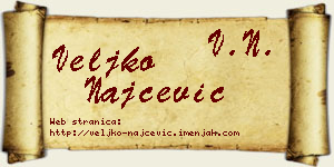 Veljko Najčević vizit kartica